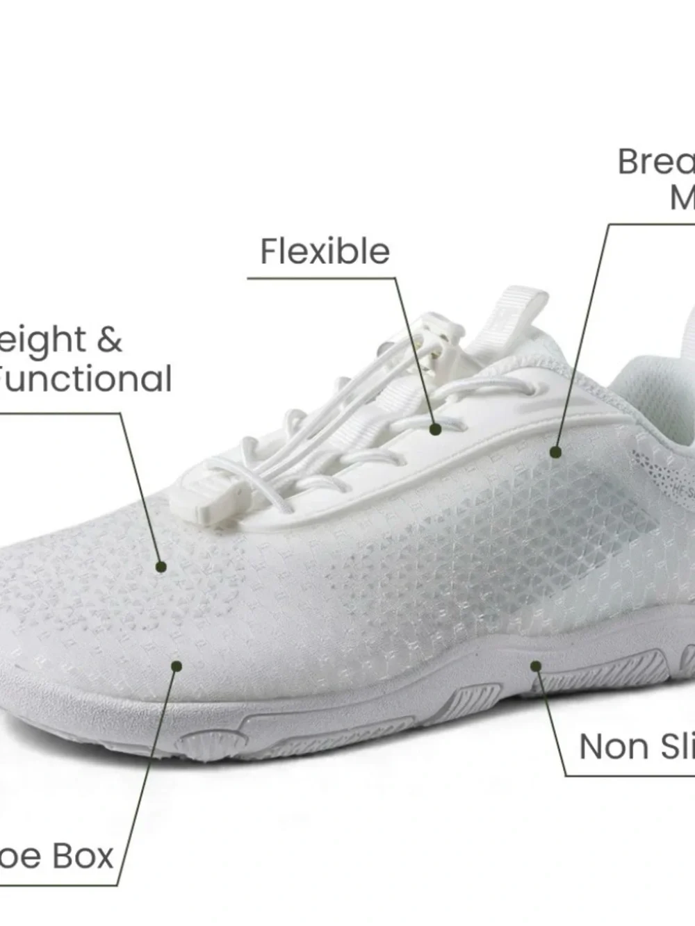HIKE FOOTWEAR HF Flow Barefoot Shoes For Foot/Knee/Back Pain W10-10.5 M8-8.5